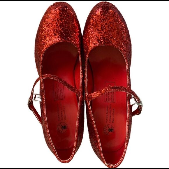 Wizard of Oz Ruby Platform Slippers Sz L - Picture 5 of 8